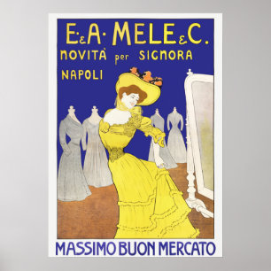 Poster Teatro Vintage/Poster de anúncio de desempenho