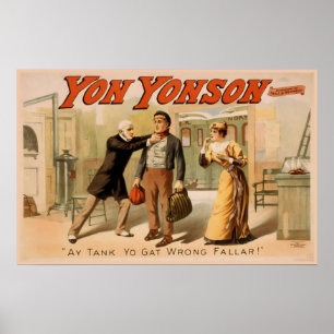 Poster Teatro Vintage "Yon Yonson"