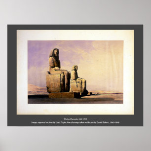 Poster Tebas de 4 de dezembro de 1838 David Roberts / Hag