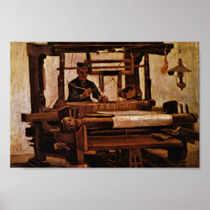 Póster Tecelão no tear por Vincent van Gogh