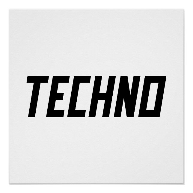 Póster TECHNO Music (Frente)