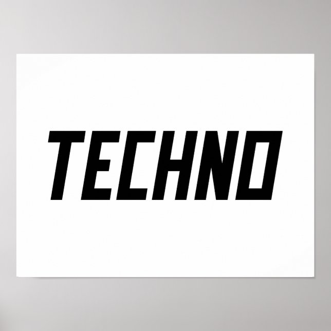 Poster TECHNO Music (Frente)