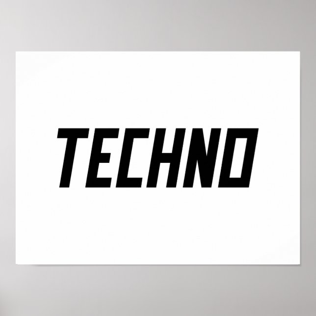 Poster TECHNO Music (Frente)