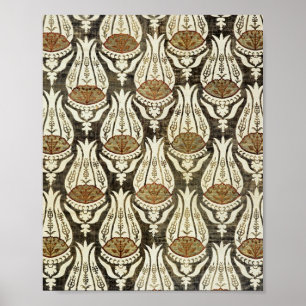 Poster Tecido De Furnishing (1600-1700) Apresentada Por W