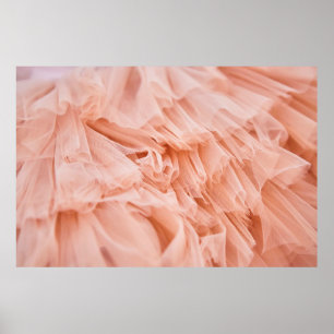 Poster Tecido rosa macio em cores pastel. Tecidos