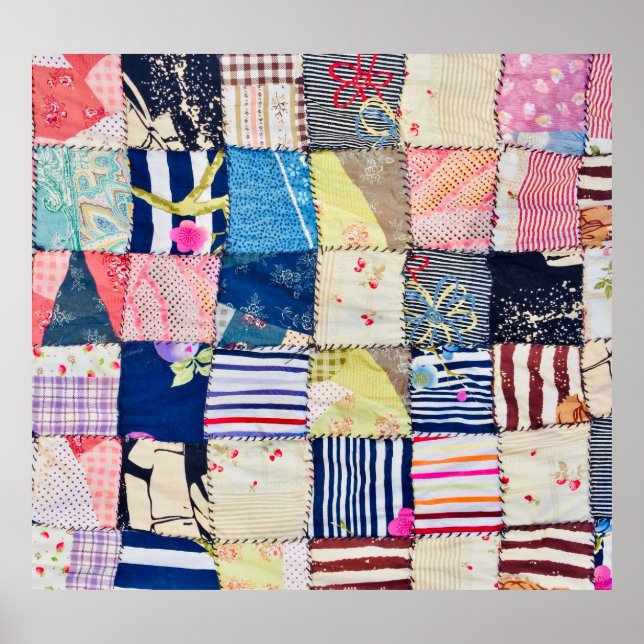 Poster Tecido único: cobertores feitos à mão de Bangkok (Frente)