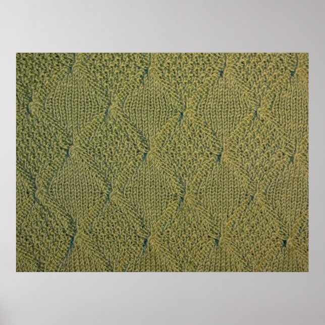Poster tecido verde de malha, tecido verde de textura tri (Frente)