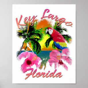 Poster Tecla Tropical Largo Florida Keys