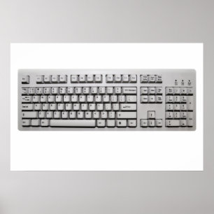 Póster teclado do computador