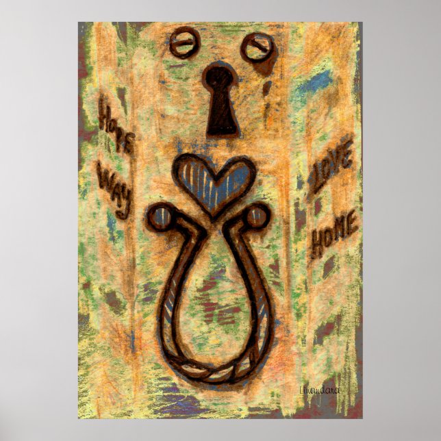 Poster Teclado e Coração (Frente)