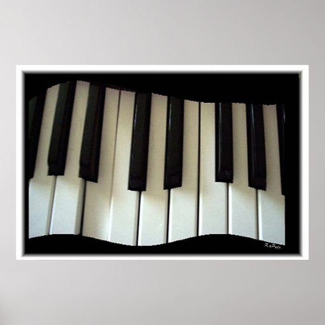 Póster Teclado em movimento (Frente)