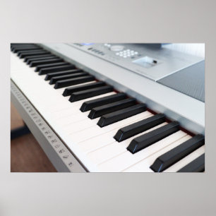 Poster Teclado para piano digital