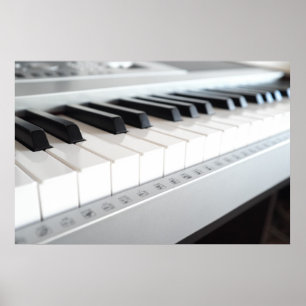 Póster Teclado para piano digital