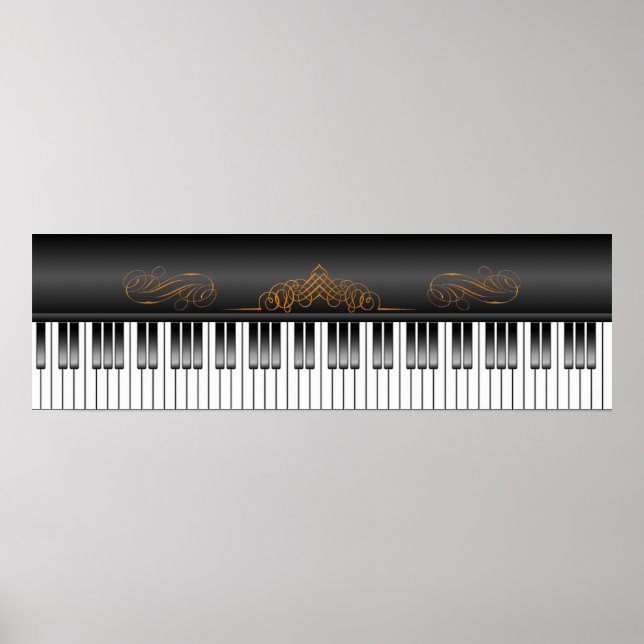 Poster Teclado Piano (Frente)