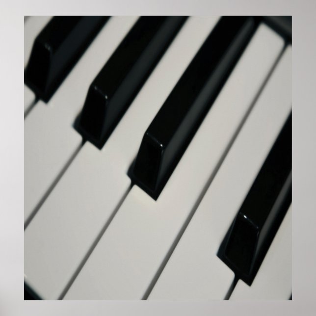 Poster Teclado Piano Grande 32" X 34" (Frente)