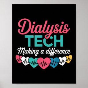 Poster Técnico de Diálise Fazendo Uma Diferença Coração T