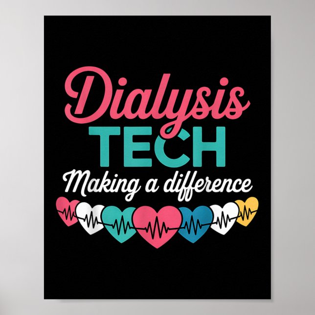 Poster Técnico de Diálise Fazendo Uma Diferença Coração T (Frente)