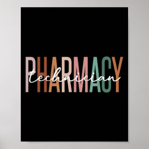 Poster Técnico de Farmácia Farmacêutico Certificado Pharm
