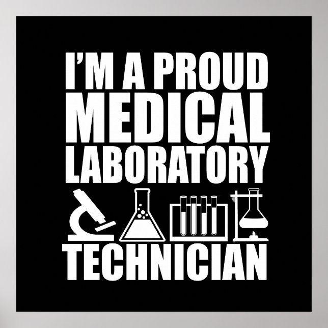 Poster Técnico de laboratório técnico de laboratório médi (Frente)