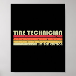 Poster Técnico de Pneus Título Profissional Engraçado de 