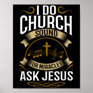 Poster Técnico de Som de Igreja O Sistema Música Cristã