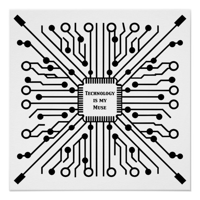 Póster Tecnologia é o meu uso (Frente)