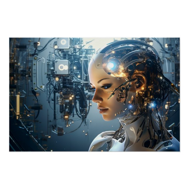 Póster Tecnologia futurística (Frente)