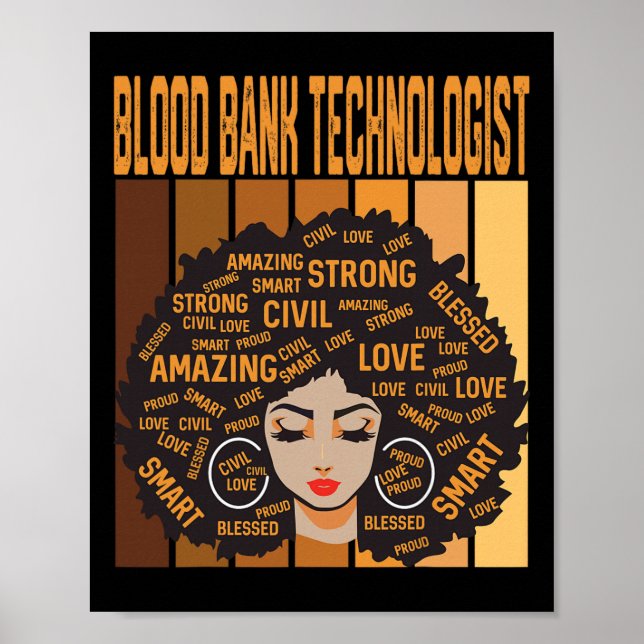 Poster Tecnólogo de Sangue Nk Poderoso Mês da História Ne (Frente)