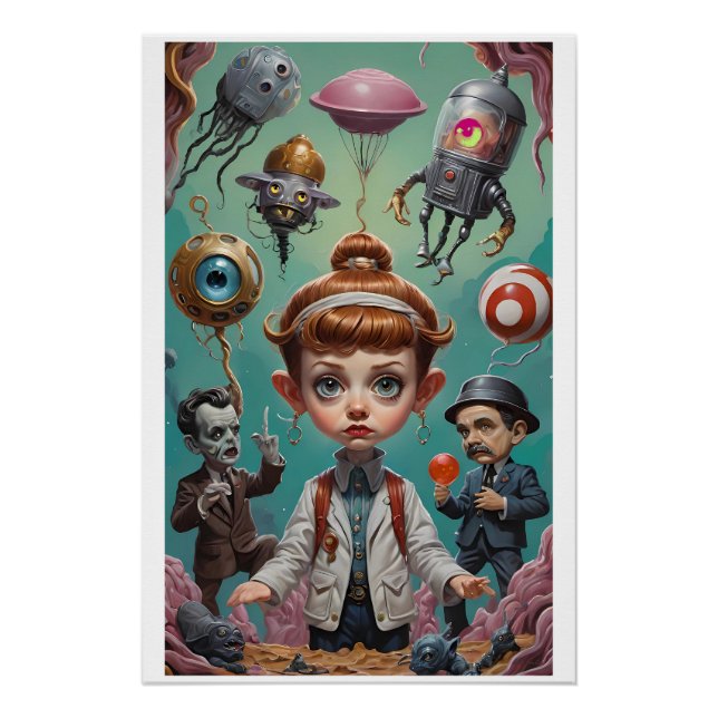 Póster Tecnomancia Ricursiva (Frente)