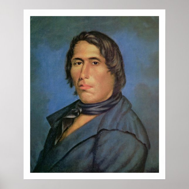 Poster Tecumseh (1768-1813) (óleo na canvas) (Frente)