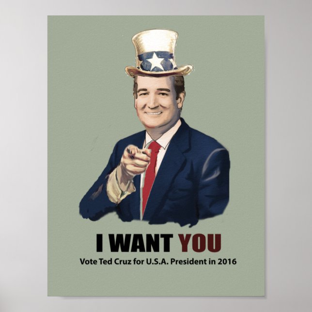 Poster Ted Cruz (Frente)