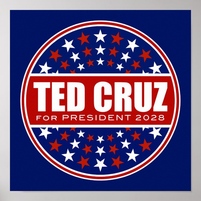 Poster Ted Cruz Presidente 2028 (Frente)