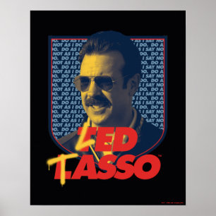 Poster Ted Lasso Crachá de Laço Led