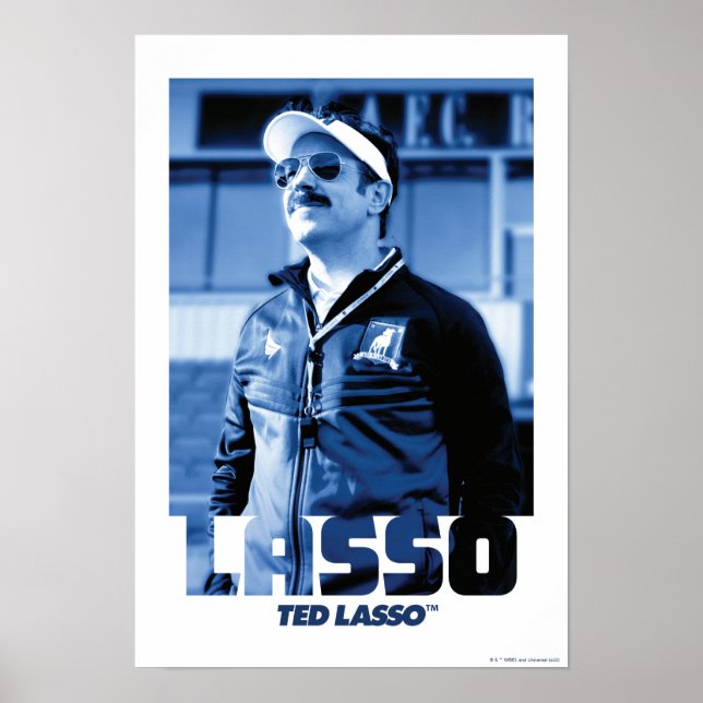 Poster Ted Lasso | Gráfico de retrato de laço (Frente)