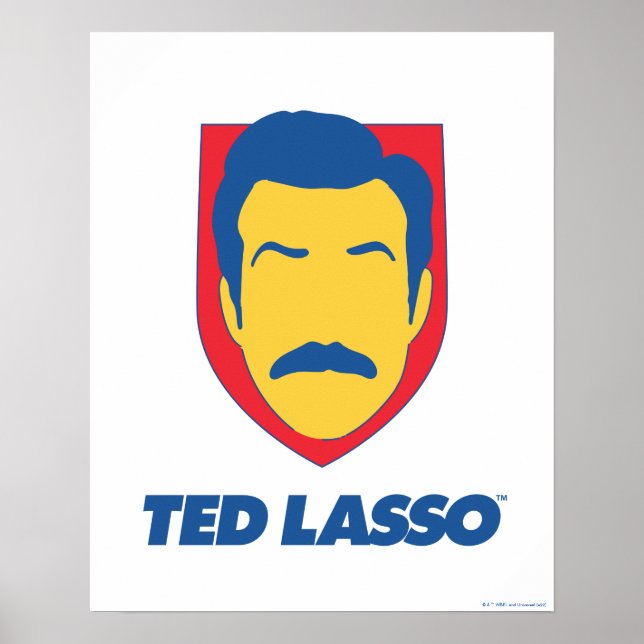 Poster Ted Lasso | Ícone Face (Frente)
