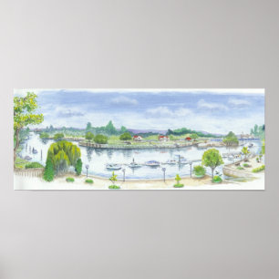 Póster Teddington Lock