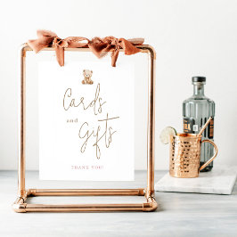 Poster Teddy Bear Baby Shower Cards And Gifts