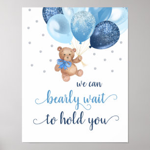 Poster Teddy Bear Podemos Brincar Esperando Que Você Ten