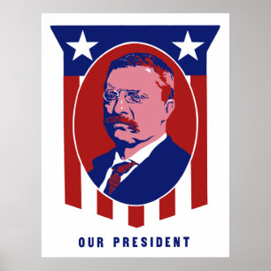 Póster Teddy Roosevelt -- Nosso presidente