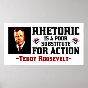 Póster Teddy Roosevelt: Um momento para a ação