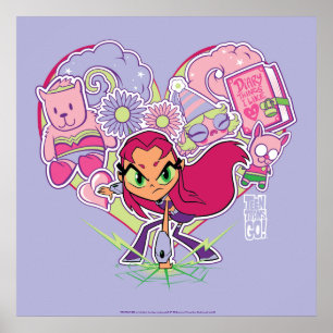 Póster Teen Titans Go! Gráfico de Almofadas do Coração