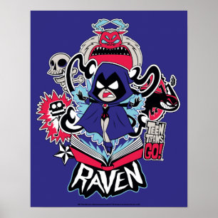 Póster Teen Titans Go! Raven Demonic Powers Graphic