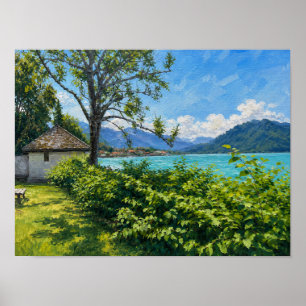 Poster Tegernsee nos Alpes