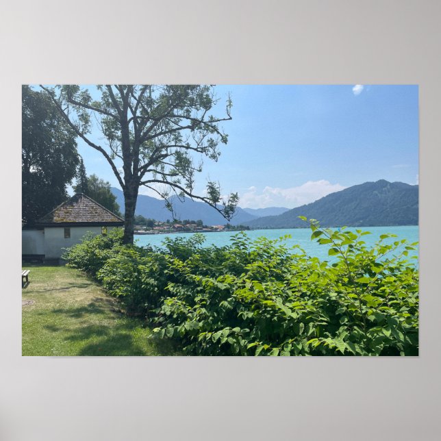 Poster Tegernsee nos Alpes (Frente)