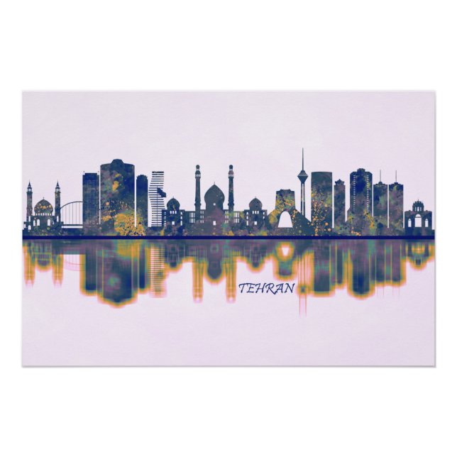 Póster Tehran Skyline (Frente)