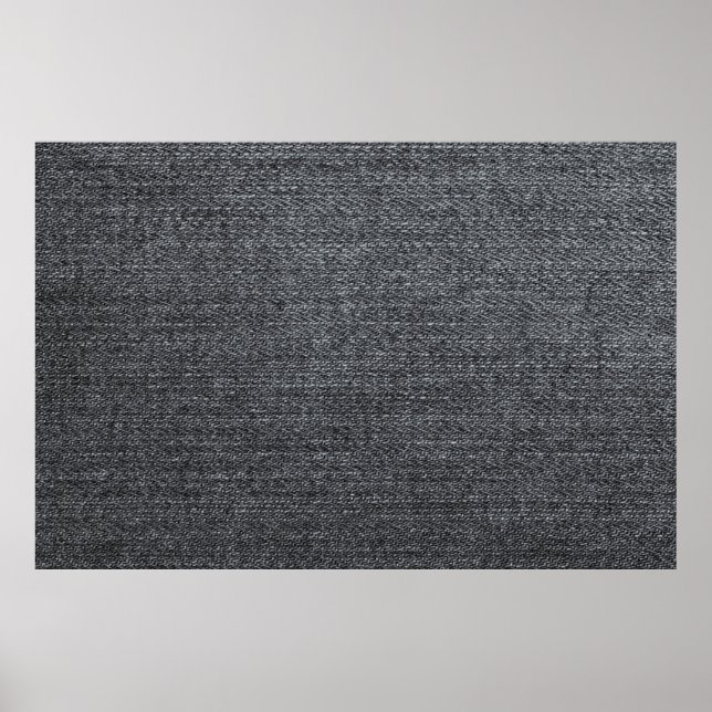 Poster Tela azul de textura do tecido Denim (Frente)