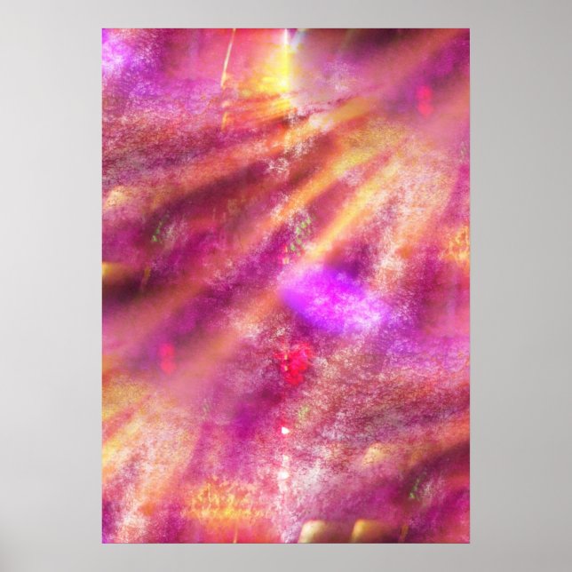 Poster tela de fundo transparente de cor roxa, rosa (Frente)