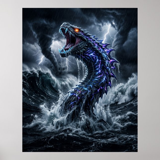 Poster Tela de Leve Leve Maré do Leviatã da Tempestade (Frente)