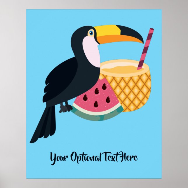 Poster Tela de Texto e Cor Personalizada (Frente)