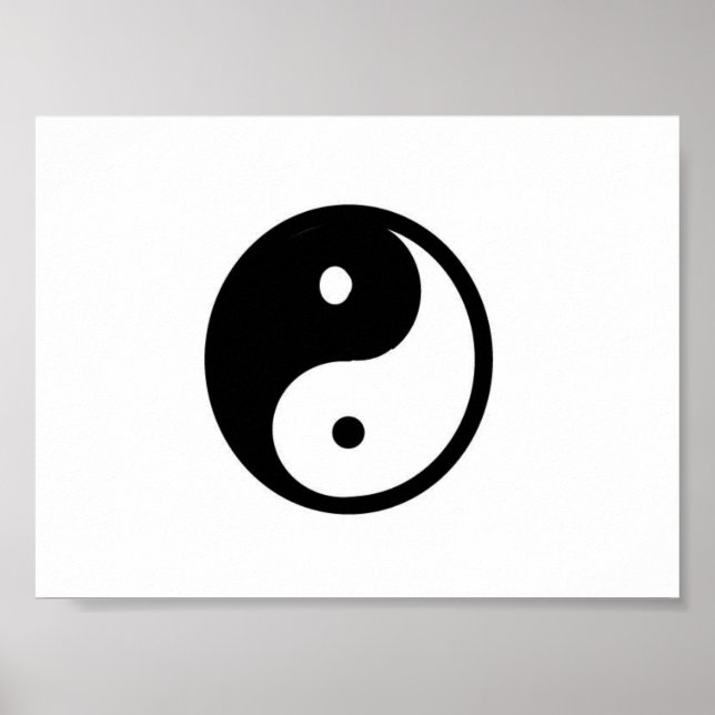 Poster Tela pequena Yin/Yang (Frente)